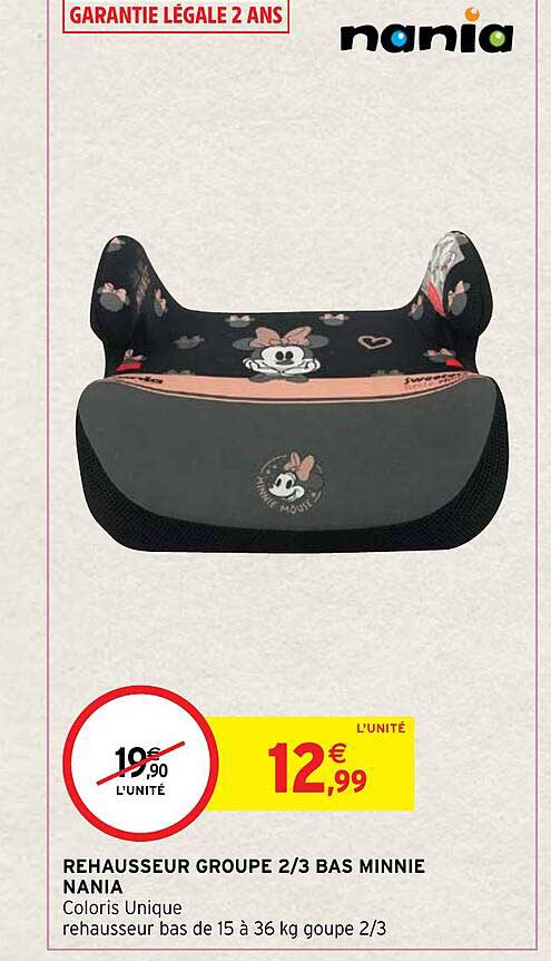 rehausseur groupe 2-3 bas minnie nania
