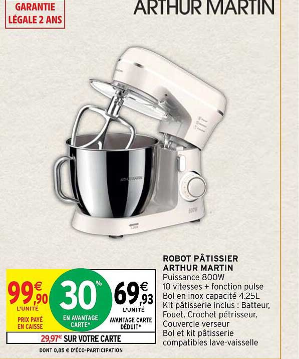 Robot Pâtissier Arthur Martin