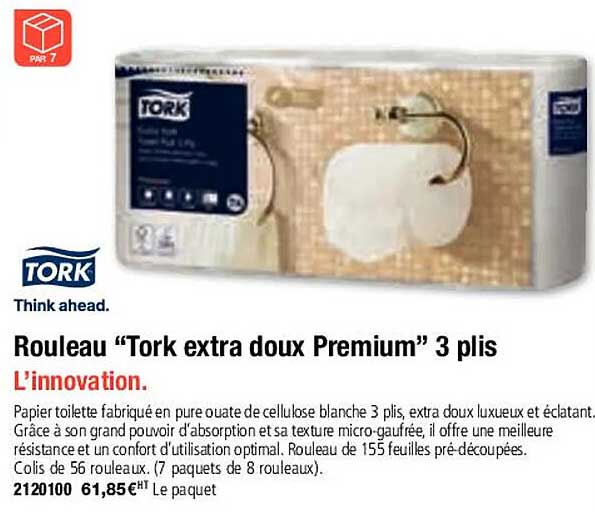 rouleau "tork extra doux premium" 3 plis
