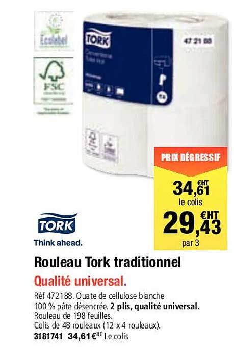 Rouleau Tork Traditionnel
