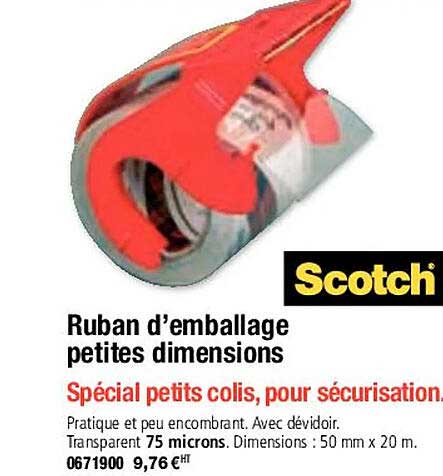 Ruban D'emballage Petites Dimensions Scotch