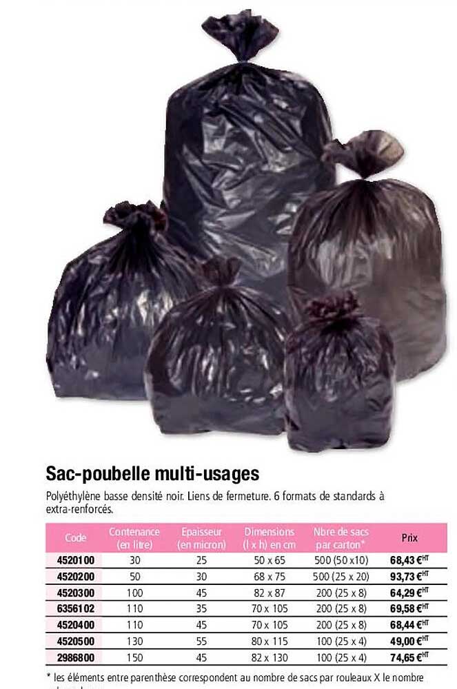 sac-poubelle multi-usages