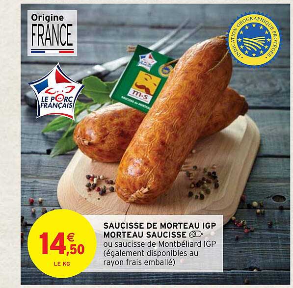 Saucisse De Morteau Igp Morteau Saucisse