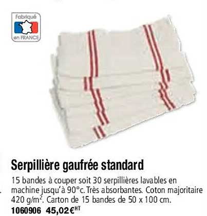 serpillière gaufrée standard
