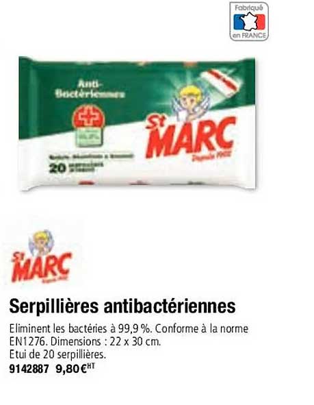serpillières antibactériennes st marc