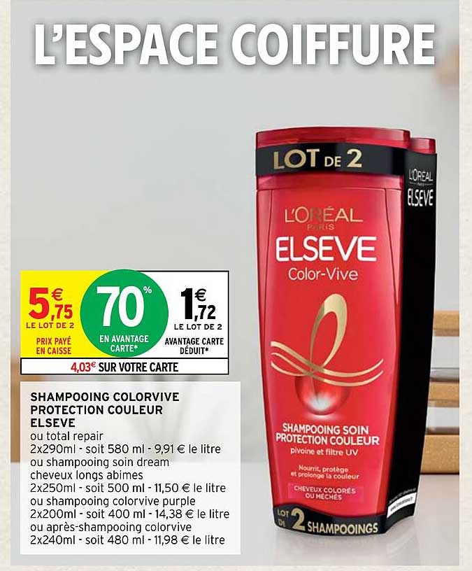 shampooing colorvive protection couleur elseve