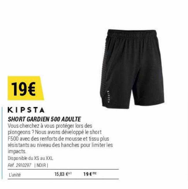 short gardien 500 adulte kipsta