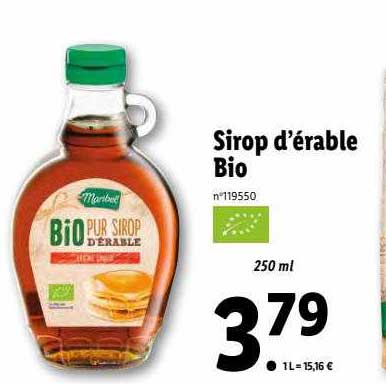 sirop d'érable bio