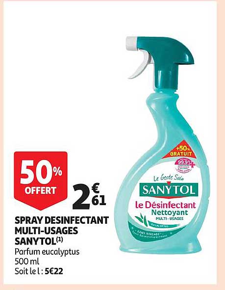 spray désinfectant multi-usages sanytol