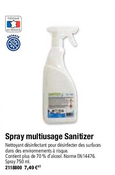 spray multiusage sanitizer