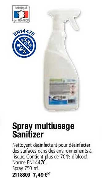 spray multiusage sanitizer