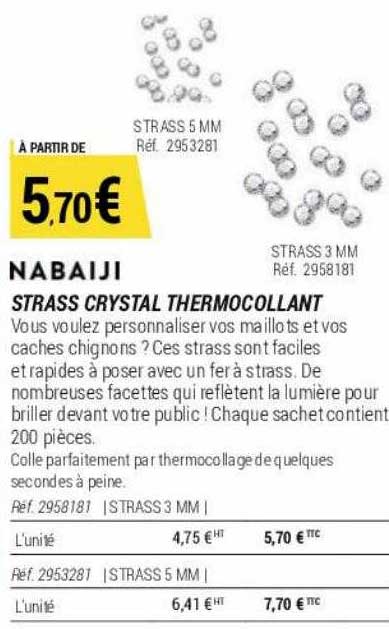 strass crystal thermocollant nabaiji