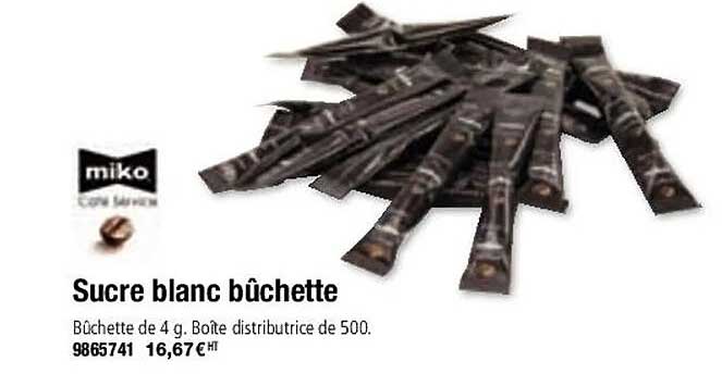 Sucre Blanc Bûchette Miko