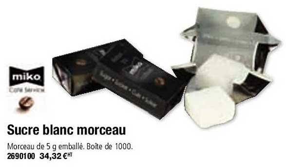 sucre blanc morceau miko