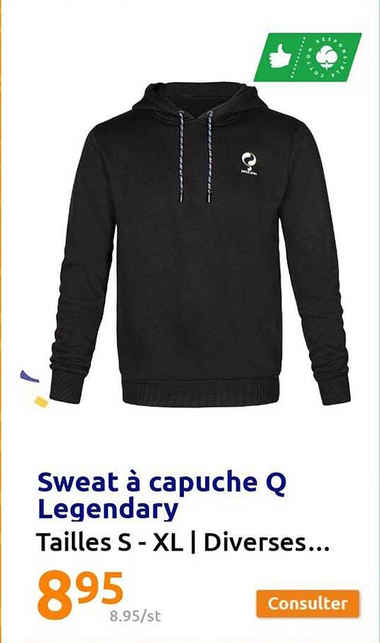 sweat à capuche q legendary