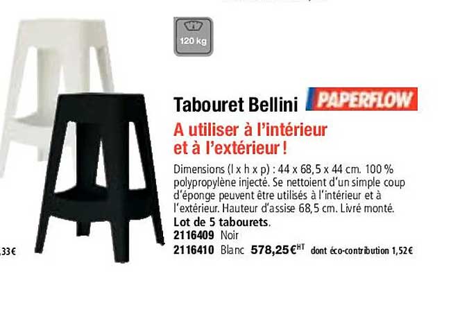 tabouret bellini paperflow