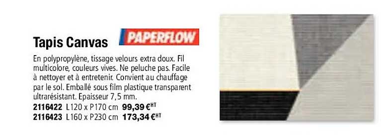 tapis canvas paperflow