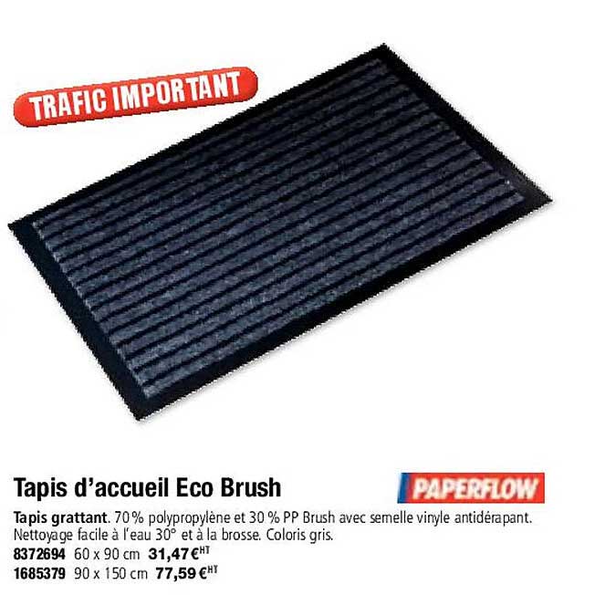 Tapis D'accueil Eco Brush Paperflow