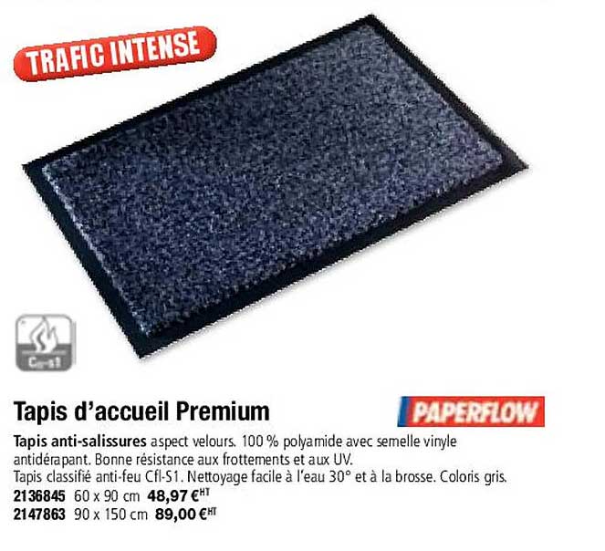 tapis d'accueil premium paperflow