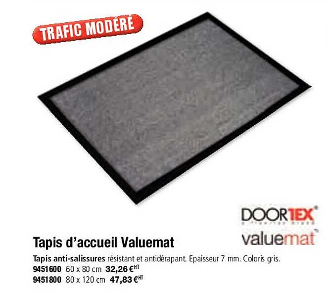 tapis d'accueil valuemat