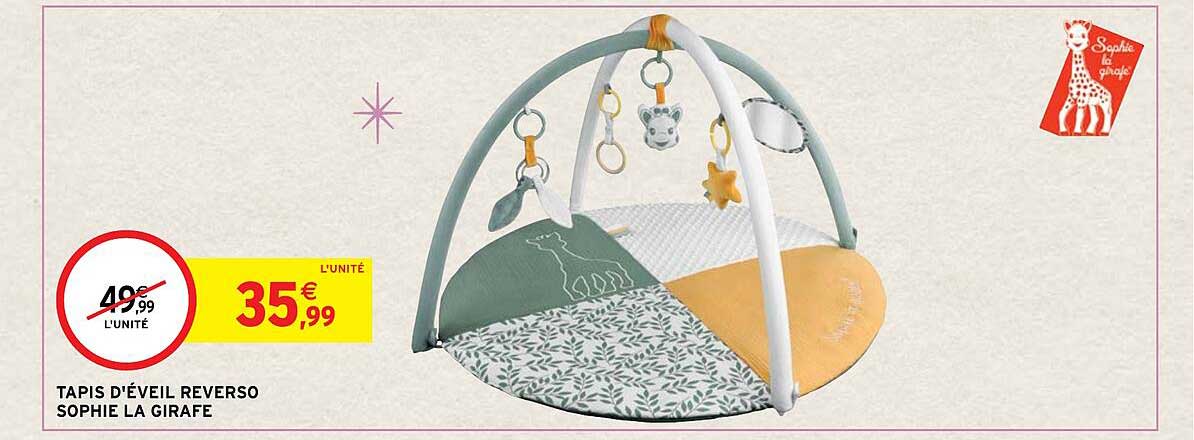 tapis d'éveil reverso sophie la girafe