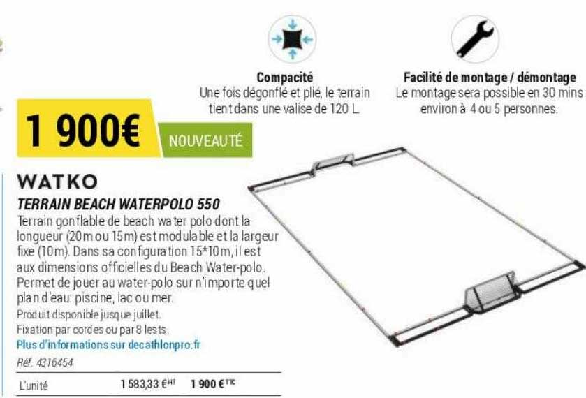 terrain beach waterpolo 550 watko