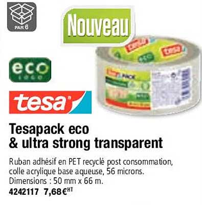 tesapack eco & ultra strong transparent tesa