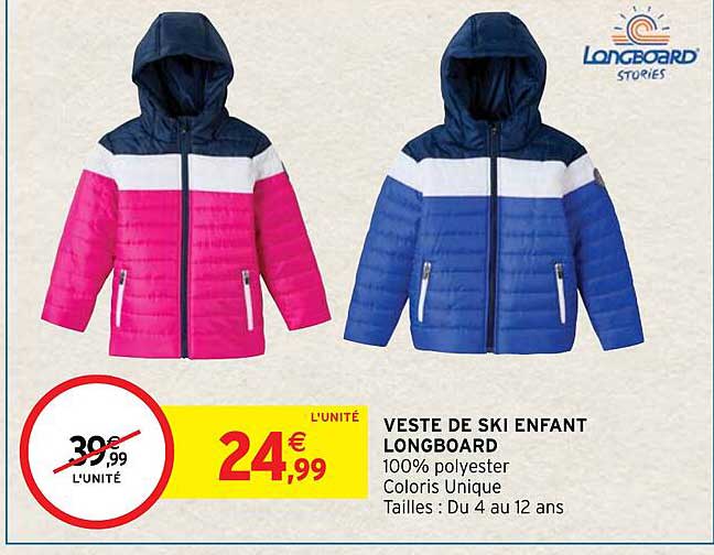 Veste De Ski Enfant Longboard