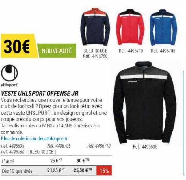 veste uhlsport offense jr