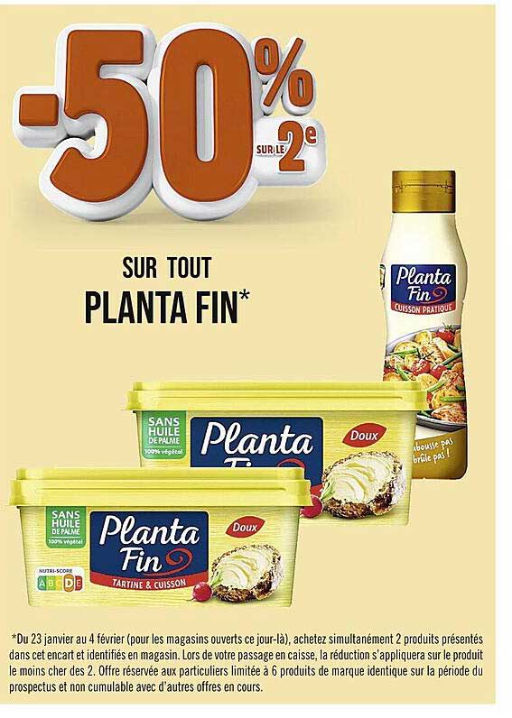-60% Sur Le 2e Sur Tout Planta Fin