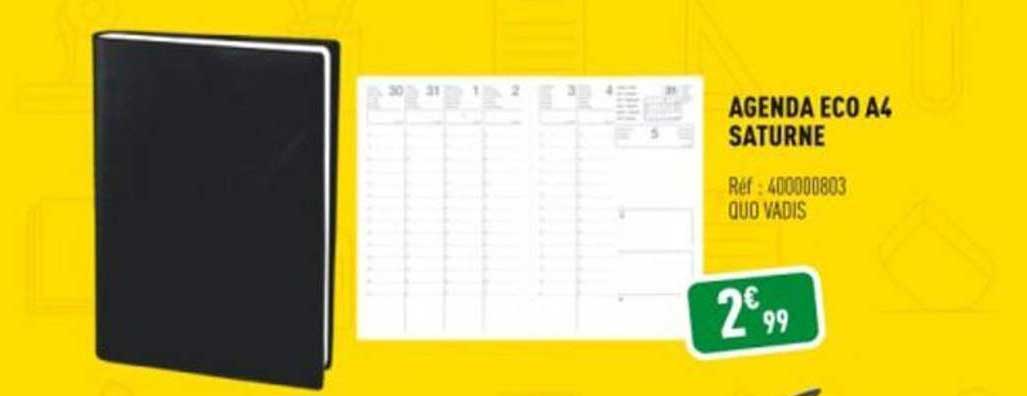 agenda éco a4 saturne