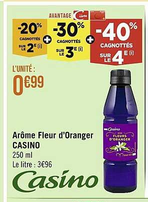 arôme fleur d'oranger