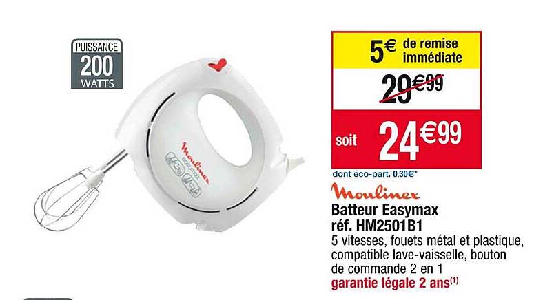 batteur easymax moulinex