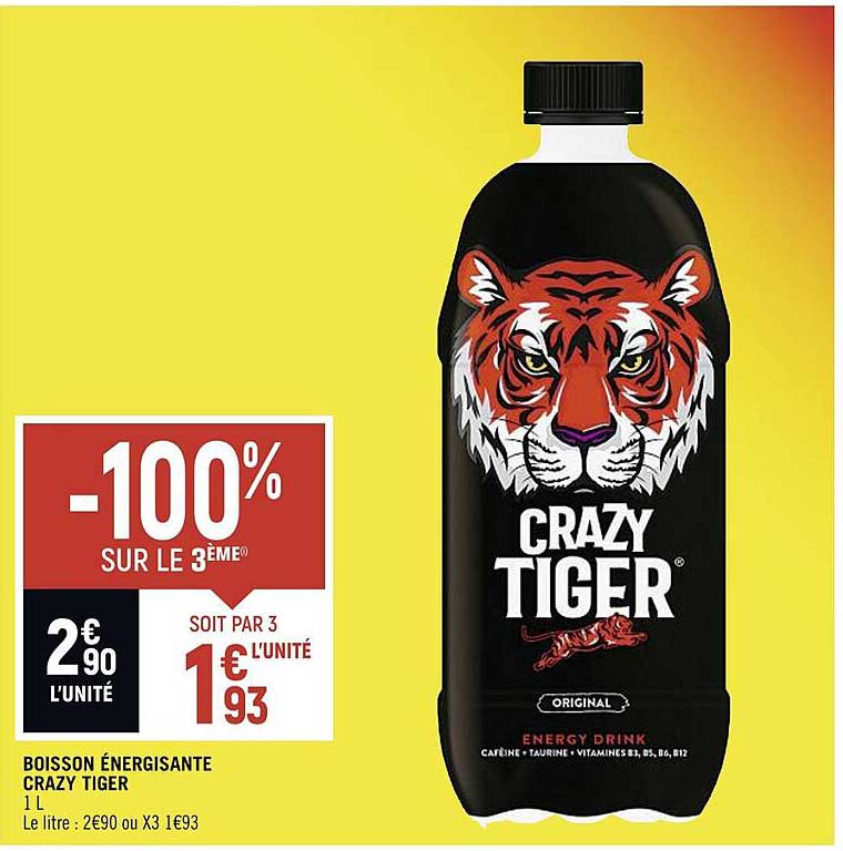 boisson énergisante crazy tiger