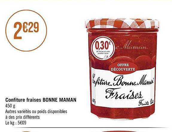 Confiture Fraises Bonne Maman