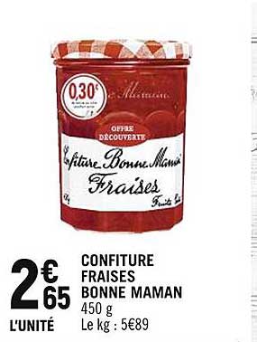 confiture fraises bonne maman