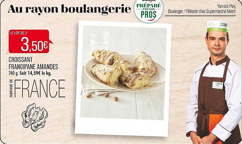 croissant frangipane amandes