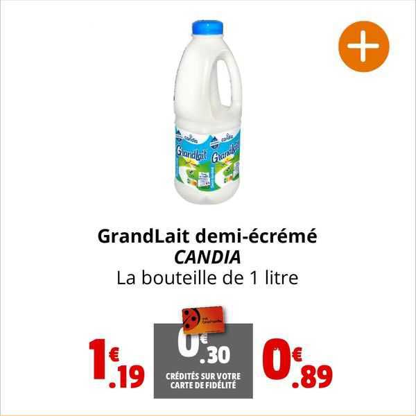 grandlait demi-écrémé candia
