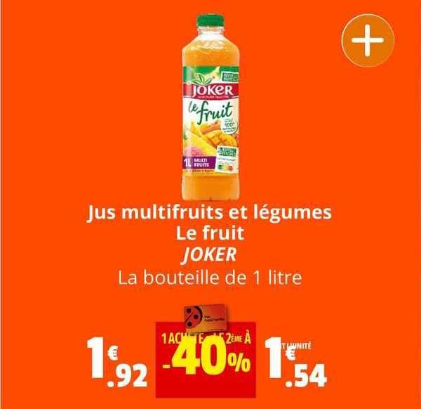 Jus Multifruits Et Légumes Le Fruit Joker