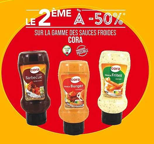 la gamme des sauces froides cora