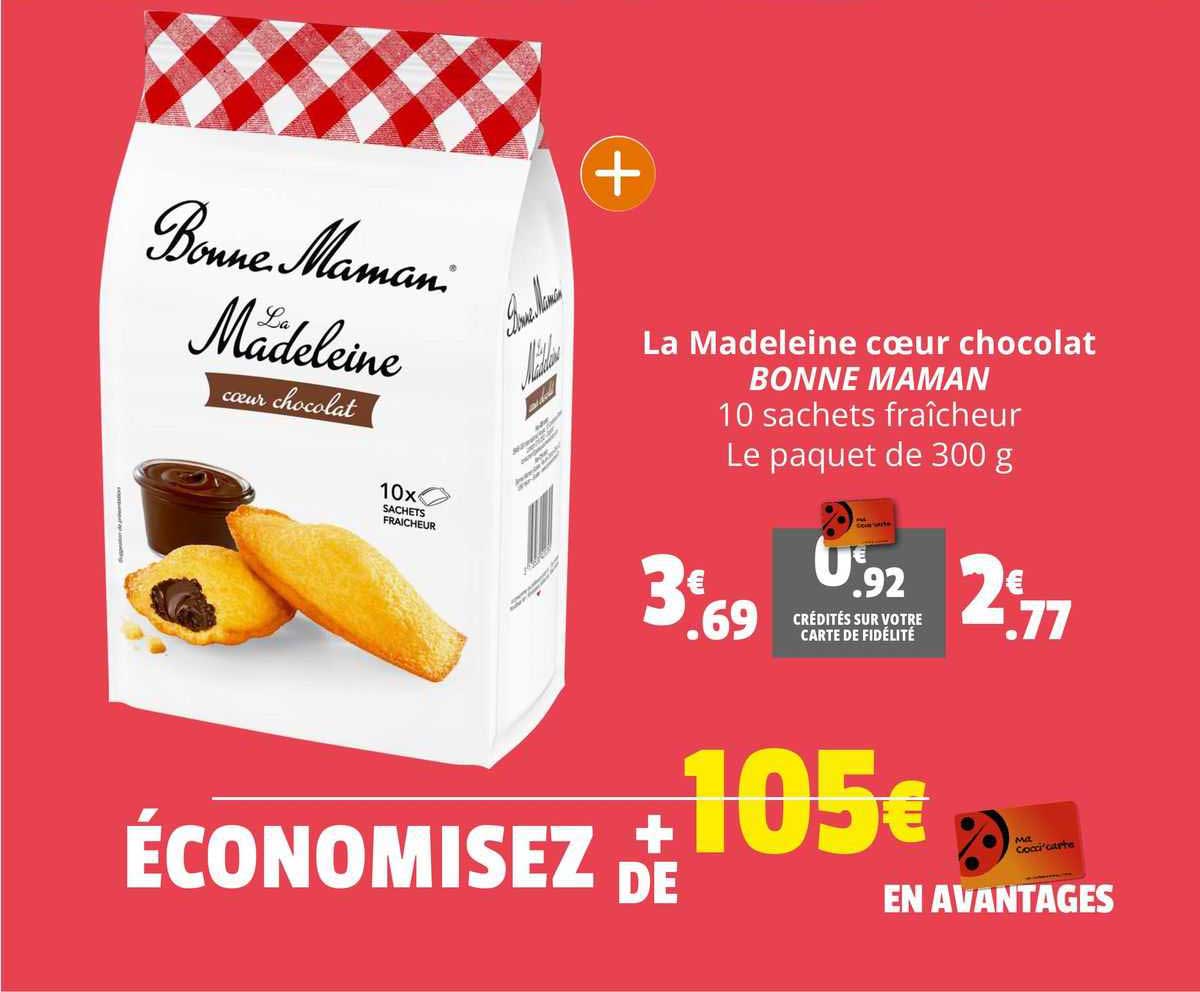 la madeleine coeur chocola bonne maman