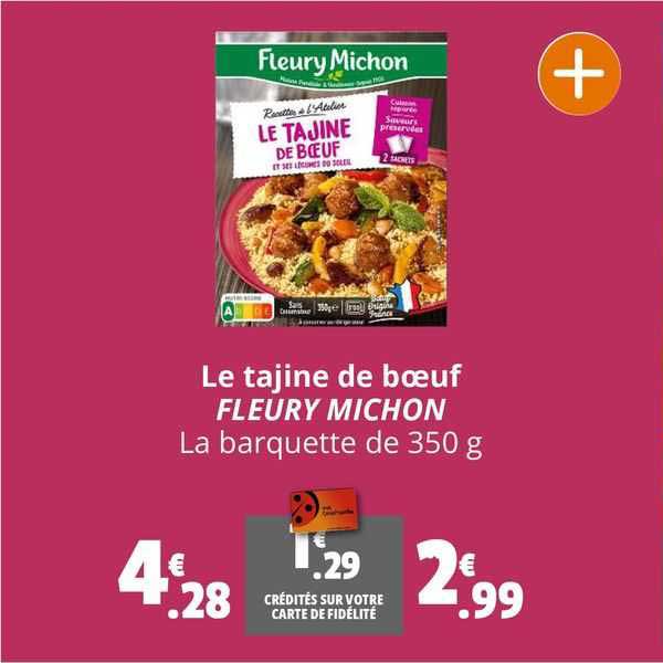 le tajine de boeuf fleury michon