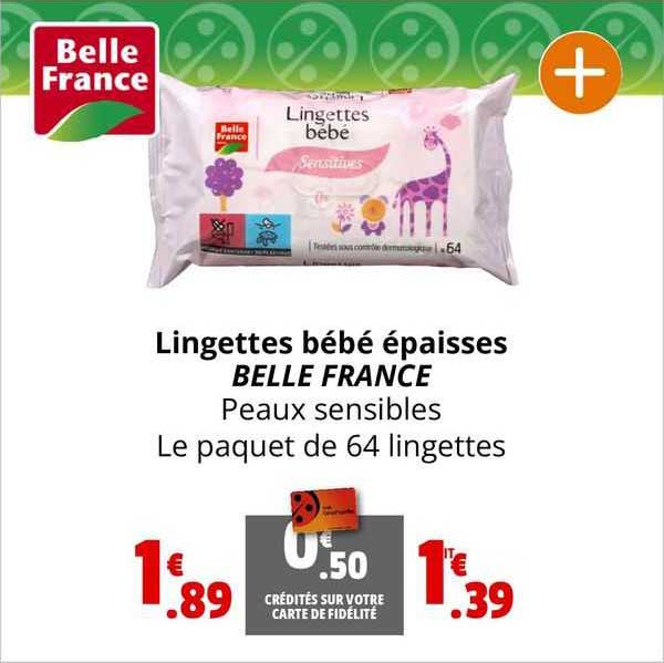 lingettes bébé épaisses belle france