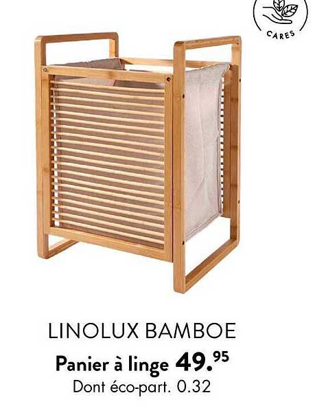 linolux bamboe panier à linge