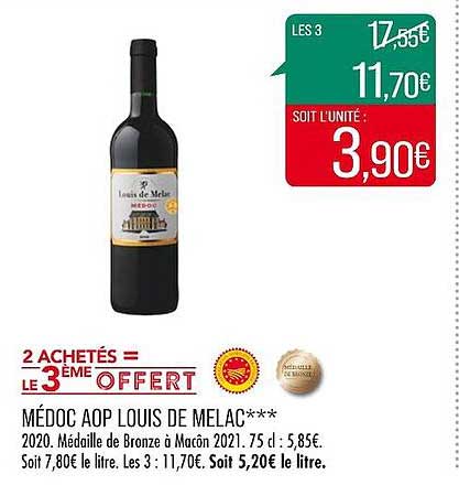 médoc aop louis de melac***