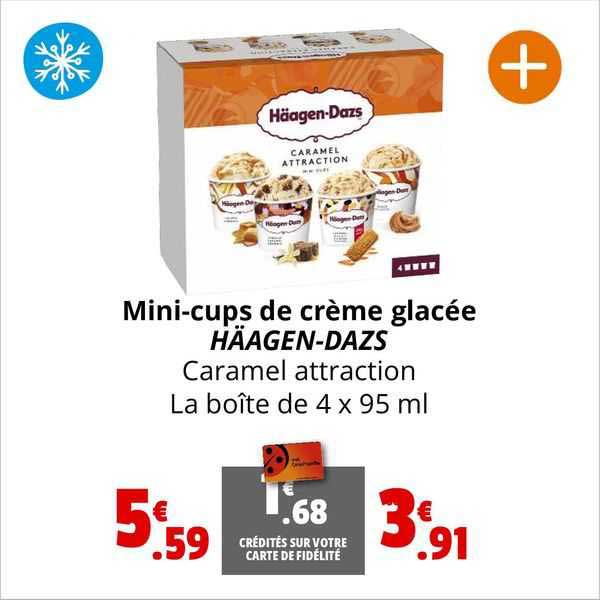 mini-cups de crème glacée häagen-dazs