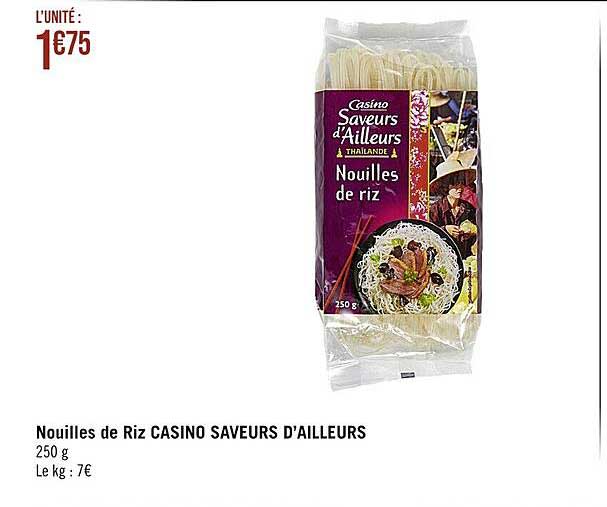 nouilles de riz casino saveurs d'ailleurs