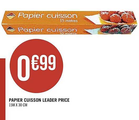 papier cuisson leader price