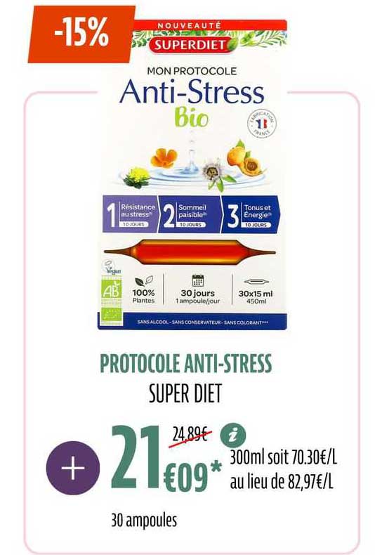 protocole anti-stress super diet