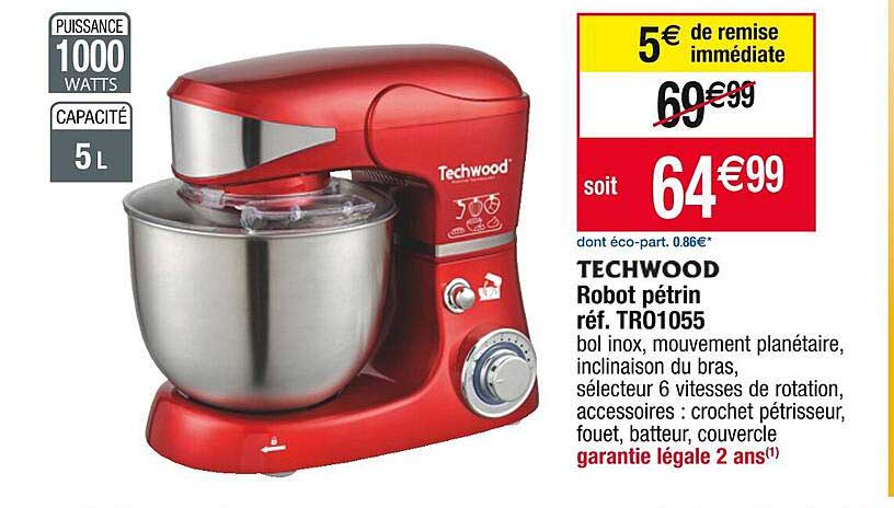 Robot Pétrin Techwood